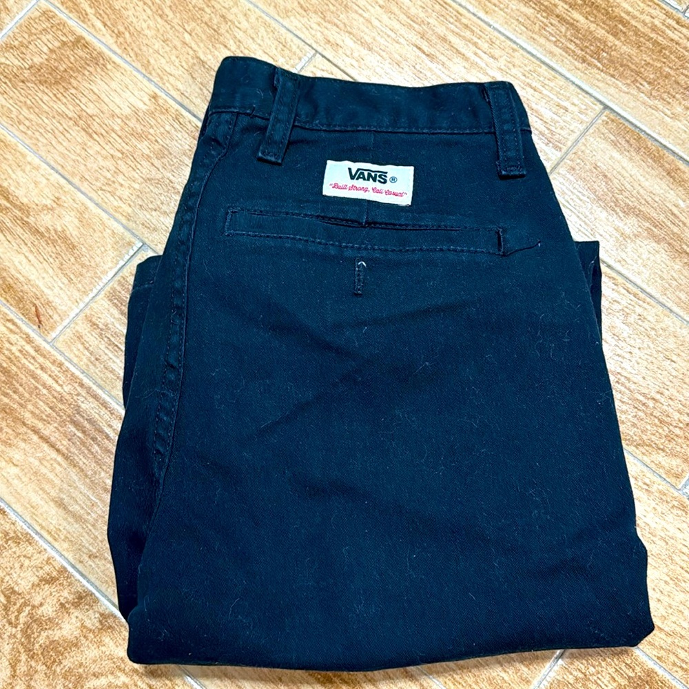 Vans Black khakis (size 28)